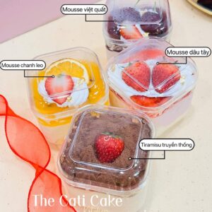 Set Bánh Mousse Hoa Quả Mix Vị Quà Tinh Tế Tặng Người Yêu 8-3